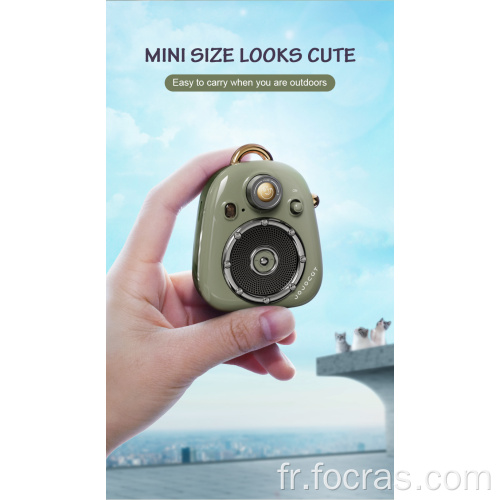 Cadeau de look mignon pour les filles haut-parleur vintage portable